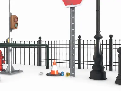 Street Elements 3D model