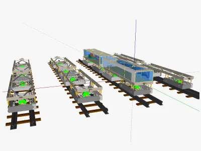 Modular train IC 3D model