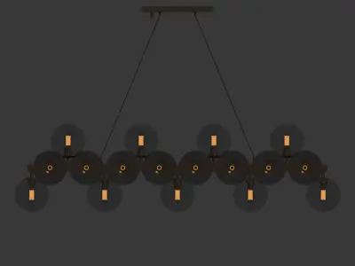 Maytoni Linear Pendant Lamp Dallas 3D model