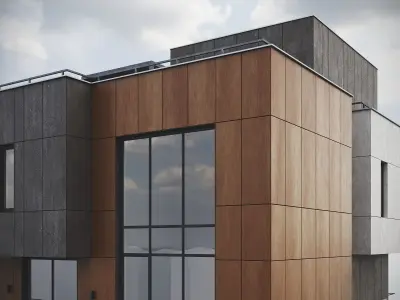 Modern Residential Building 015 3D model