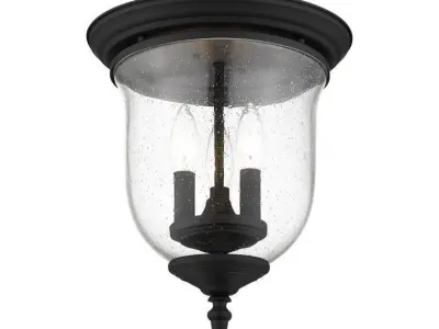 Aaven Glass Flush Mount Free 3D model