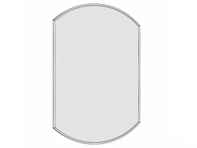 Mirror in a metal frame GZ-M1091 3D model