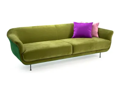 Style 2 Seater Sofa 3D model