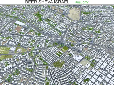 Beer Sheva Israel Low-poly 3D model