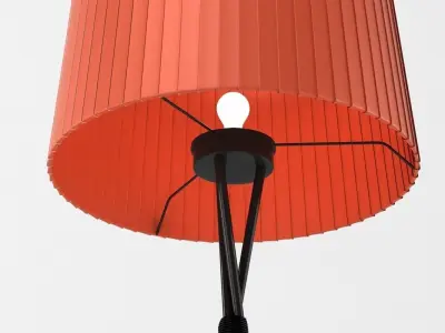 Santa Cole Tripode G5 Lamp Red 3D model