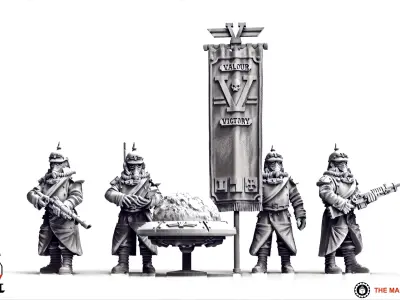 Valour Korps - Regimental Command 3D print model