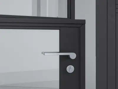 Aluminium door 165 3D model