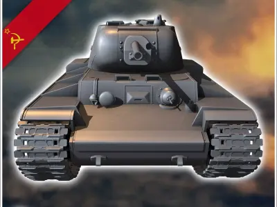 KV-1s - Soviet army WW2 Second World East front Ostfront RPG Min 3D print model