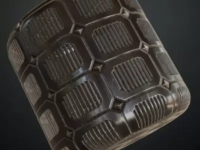 Metal Grill PBR Seamless Texture