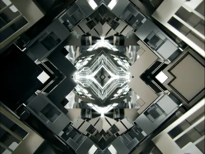 Abstract Core Sci-Fi motion design 3D model