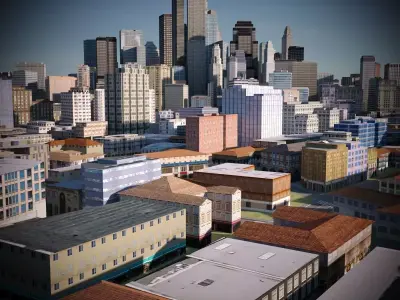 City 17 Low-poly 3D model