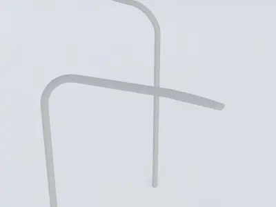 3 Different Street Lights Low-poly 3D model