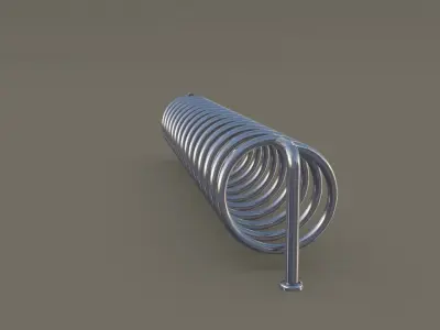 Spiral Bike Stand 3D model