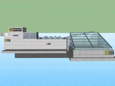 Subway station Free 3D model purchase