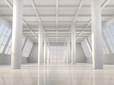 Futuristic Warehouse 3D model