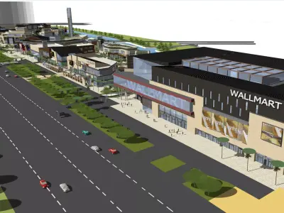 big shopping mall  Low-poly 3D model