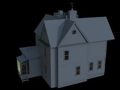 Ghost busters Afterlife Egon Spenglers Farmhouse Exterior 3D model