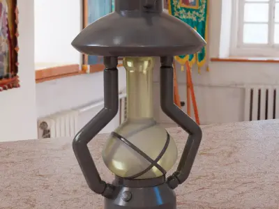 Hand Lamp 1 Low-poly 3D model