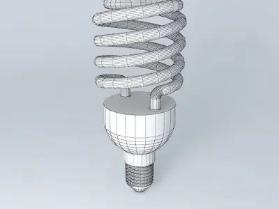 bulb spiral light Free 3D model