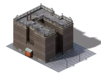 Different dimension - building 01 3D model