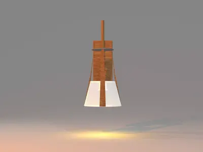 Modern Wall Sconce  Minimalist Wall Light Fixture  Low Poly Low-poly 3D model