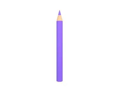 Colored Pencils v1 008 Low-poly 3D model