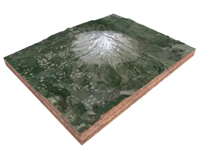 Mount Shasta California USA 3D model