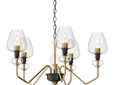 Ivan Chandelier Aged Brass by HIGHGATE HOME 3D model