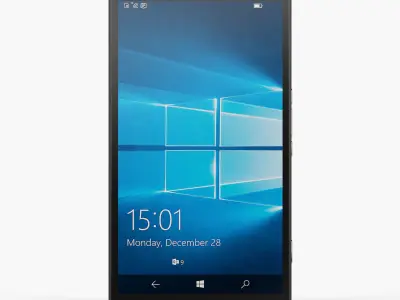Microsoft Lumia 950 XL Dual Sim Low-poly 3D model