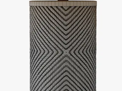 Etched Glass Table Lamp 3D model