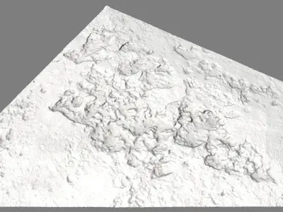Scanned concrete 01 Low-poly 3D model