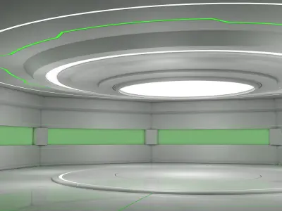 Sci Fi Room 3D model 60