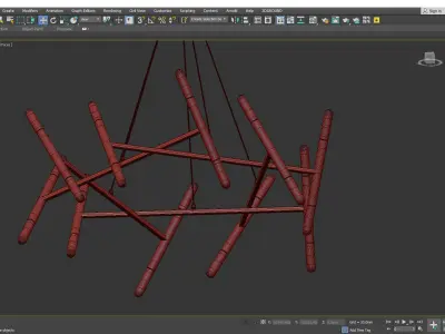 Livewin led chandelier Low-poly 3D model