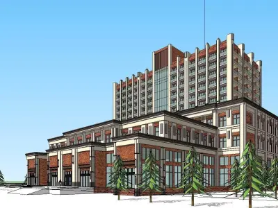 vacation spot-Resort-Fashion Leisure Hotel-0135 3D model