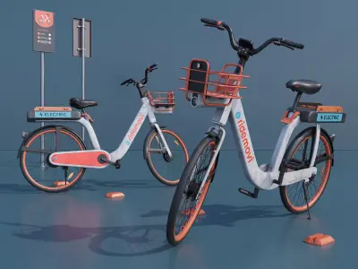 Mobike electric bicycle 3D model