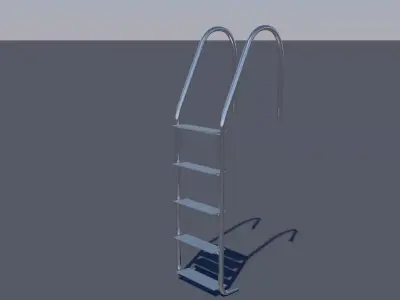 Pool Ladder Low-poly 3D model