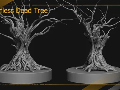  Leafless Dead Tree 3D High-Poly 3D model 3D model