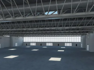 Exhibition Hall Warehouse 26 3D model