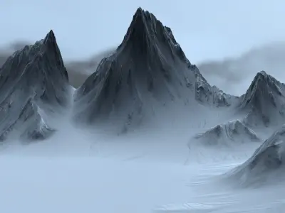 Snow Mountain 3D model