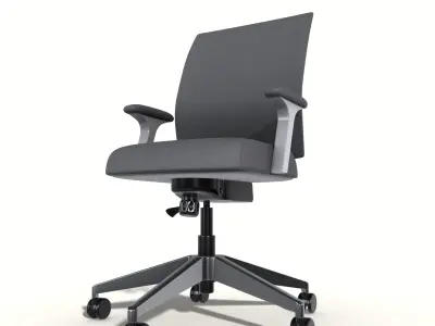 office chair adjustable Low-poly 3D model