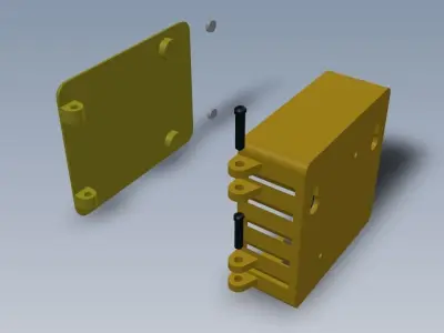 UNO R3 Wall Mount Case 3D print model