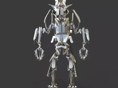Robotrex metal robot 3D model