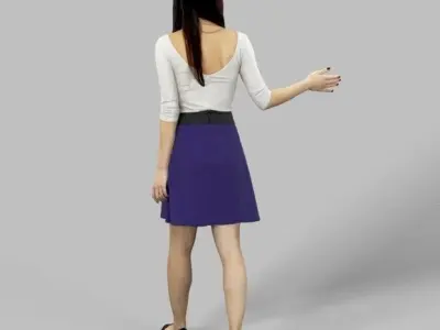 10x Woman Man Sitting Casual People Vol03 Scanned 3D Model Pack