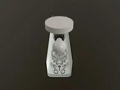 Vintage Vanity Light Fixtures Low-poly 3D model