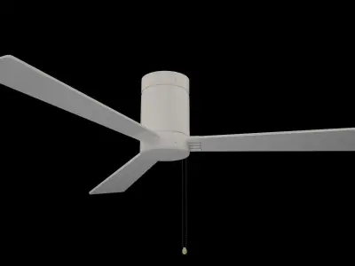 Ceiling Fan by Light System 3D model