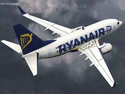  Ryanair Boeing 737-600 with Interior 