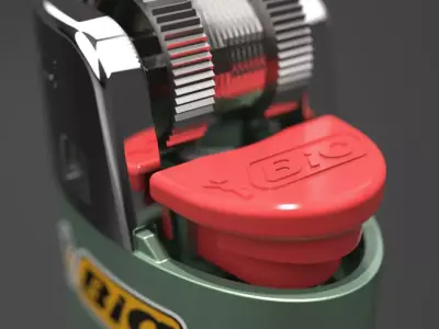 Bic Lighter 3D print model