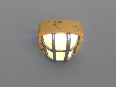 Industrial Workshop Lamp - Hardware Lighting Low-poly 3D model