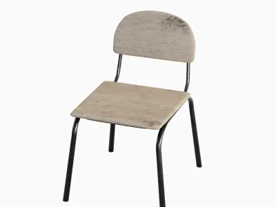 Simple Chair Set  3D model