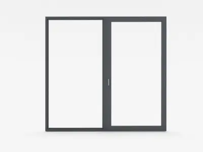 Balcony Door and Windows 03 3D model
